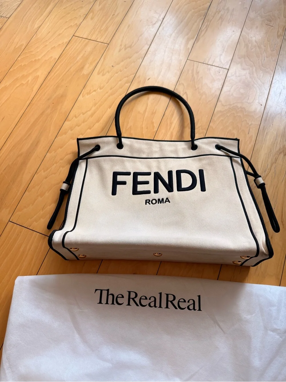 Fendi Roma Canvas Tote